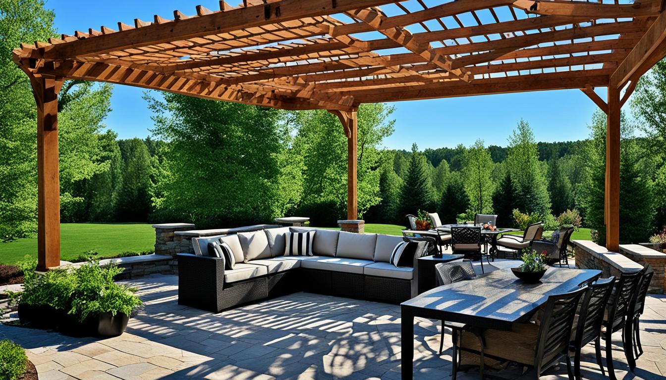 Pergola design in outdoor living spaces