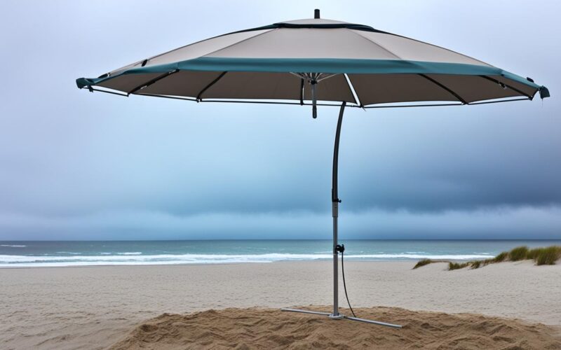 cantilever umbrella in wind