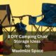 DIY camping chair storage