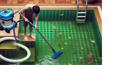 Greenish Brown Pool Water