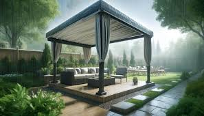 Covering a pergola for rain